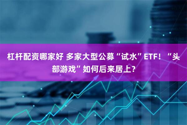 杠杆配资哪家好 多家大型公募“试水”ETF！“头部游戏”如何后来居上？